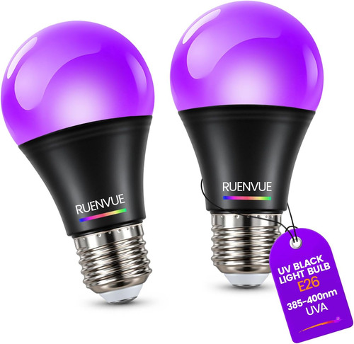 Pack led black light bulbs - 2,